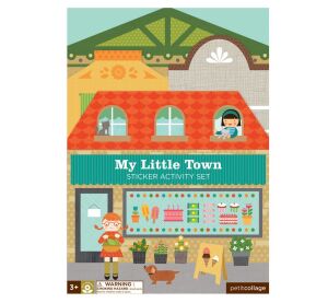 Petit Collage Reusable stickers with My Little Town scene