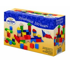 Detoa Wooden building blocks 100 pieces
