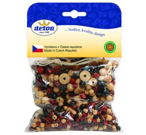 Detoa Mix of brown-natural beads 100g