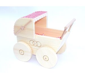Stroller for dolls natural