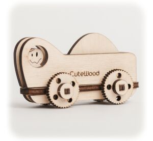 CuteWood Wooden 3D Puzzle Truck 1