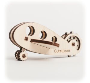 CuteWood Wooden 3D puzzle Airplane