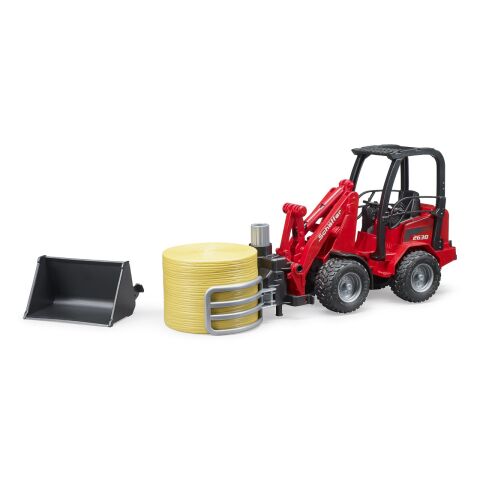 Bruder Front loader Schäffer with tongs for bale handling