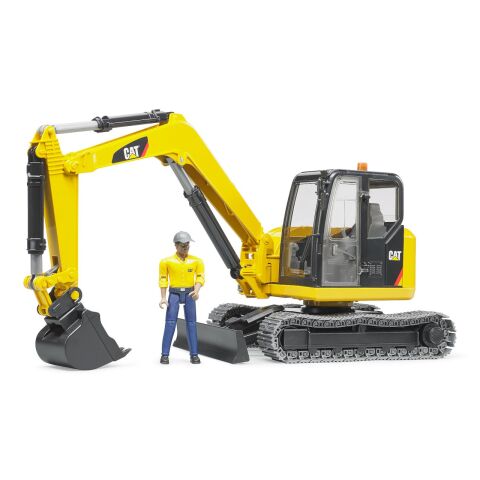 Bruder Mini Excavator CAT with Figure