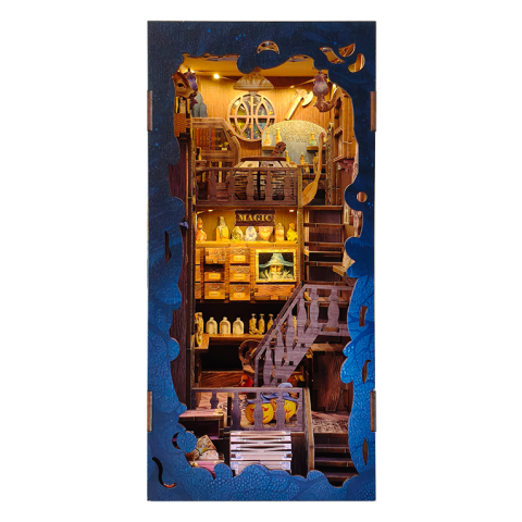 2Kids Toys DIY Book Nook Miniature house Magical library