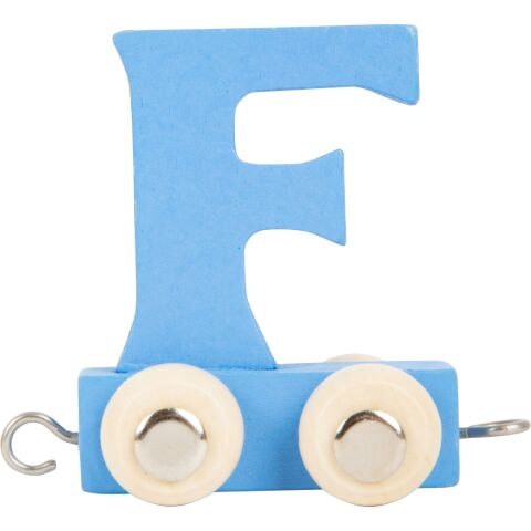 small foot Wooden train coloured alphabet letter F