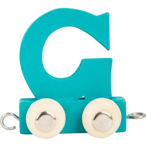 small foot Wooden train coloured alphabet letter G