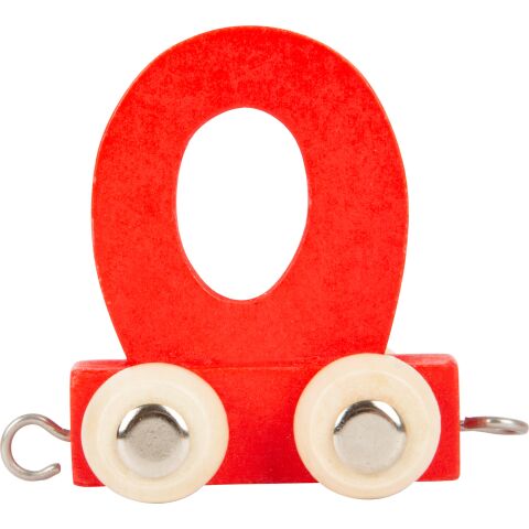 small foot Wooden train coloured alphabet letter O
