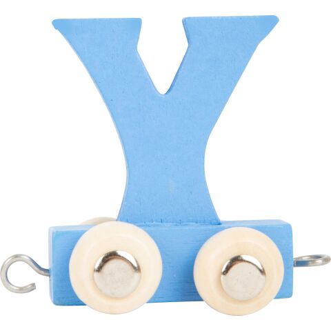 small foot Wooden train coloured alphabet letter Y