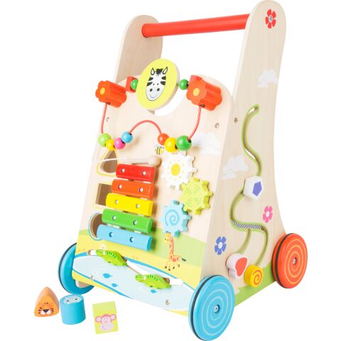 small foot Wooden walker flower meadow