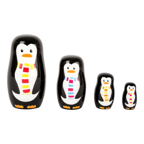small foot Matryoshka family of penguins