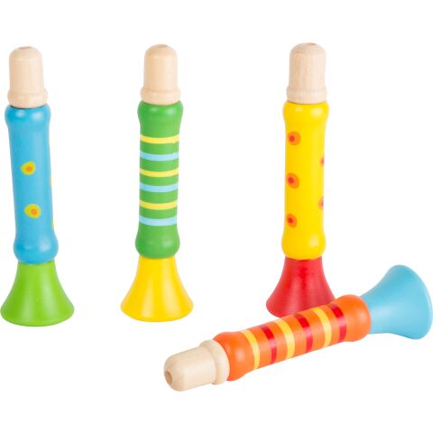 small foot Wooden trumpet 1 piece