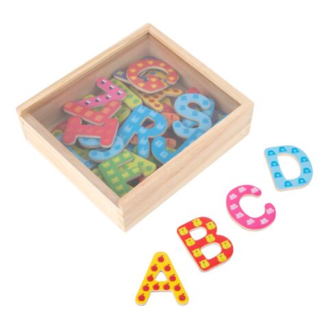 small foot Wooden coloured magnetic letters 37 pcs
