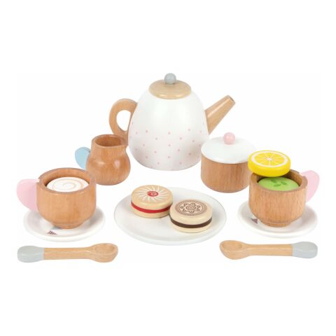 small foot Tea set with biscuits