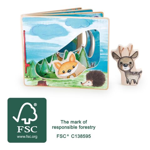 small foot Wooden picture book interactive game