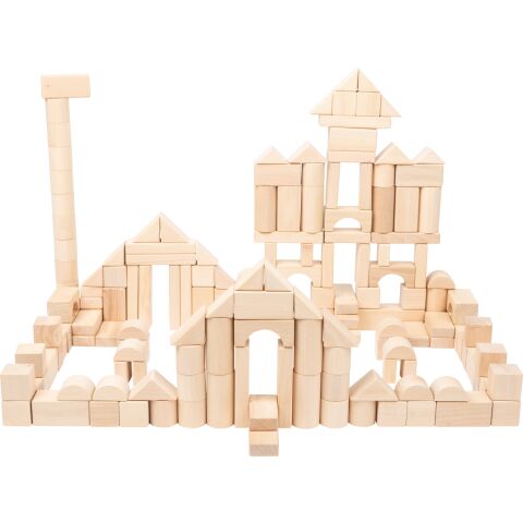small foot Wooden cubes 200 pcs natural