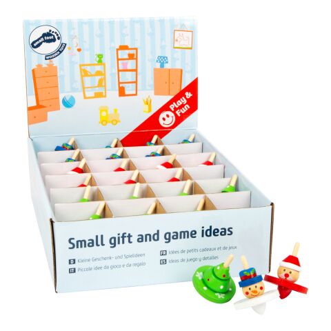 small foot Display Christmas Spinning Top 24 pcs