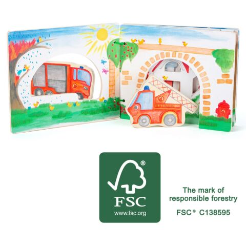 Small Foot Wooden Book Firefighters