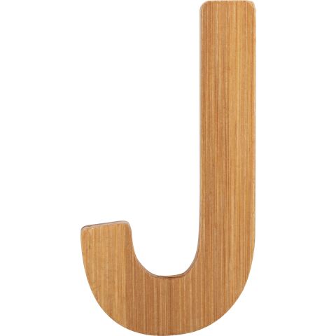 small foot Bamboo letter J