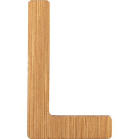 small foot Bamboo letter L