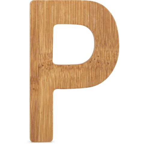 small foot Bamboo letter P