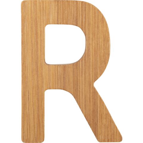 small foot Bamboo letter R