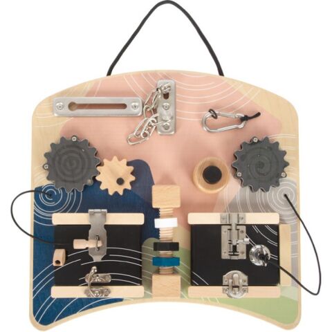 small foot Motor board with locks and rotating elements