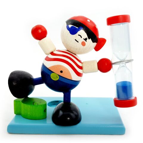 Hess Hourglass pirate for measuring brushing time