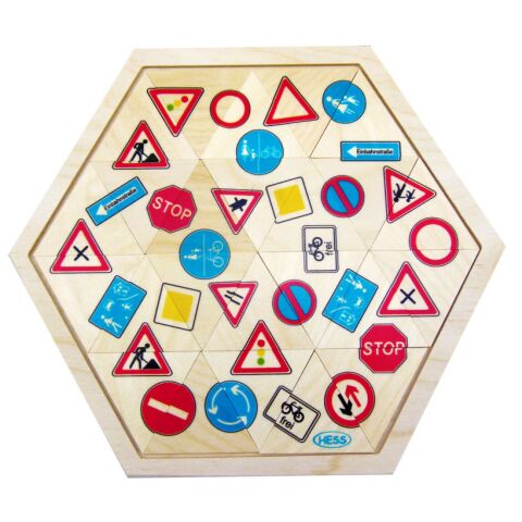 Hess Puzzle Mosaic Traffic Signs 24 pieces