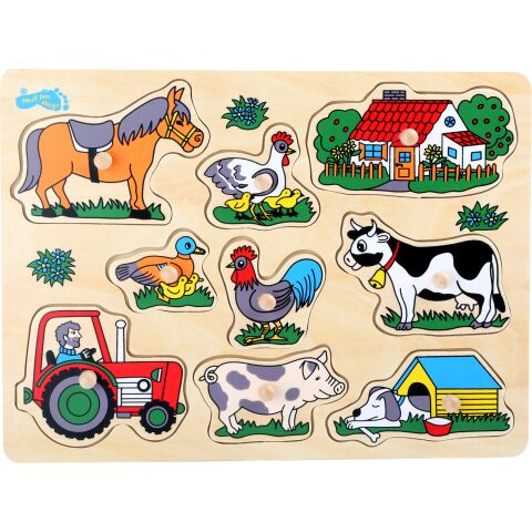 Small Foot Insert Puzzle Farm