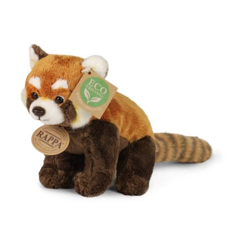Rappa Plush panda red 18 cm ECO-FRIENDLY