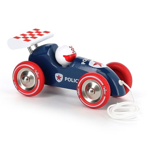 Vilac Pulling racing car with police wing