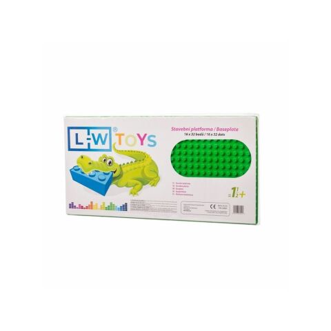 L-W Toys Building mat JUNIOR 16x32 points green