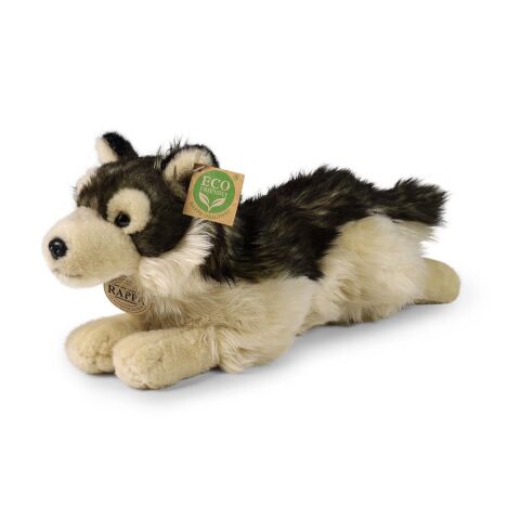 Rappa Plush wolf lying 32 cm ECO-FRIENDLY