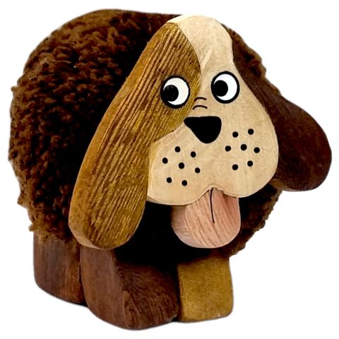 2Kids Toys Wooden Figure XL Pompon Dog