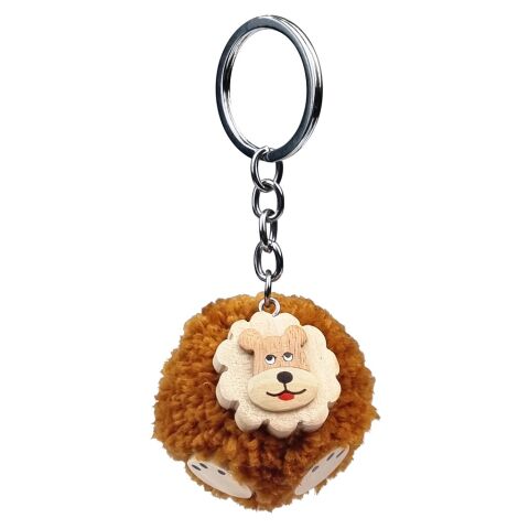 2Kids Toys Wooden Keyring Pompon Lion