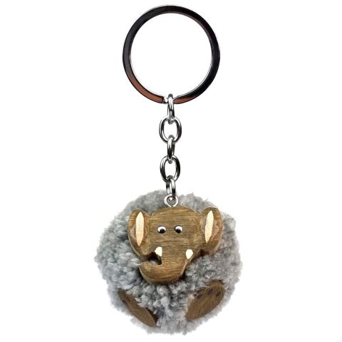 2Kids Toys Wooden Keyring Pompon Elephant
