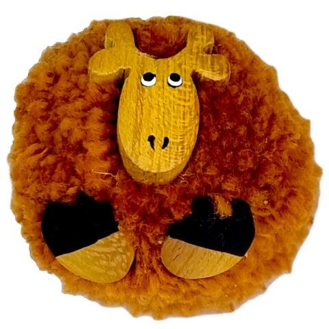2Kids Toys Wooden Magnet Large Pompon Giraffe