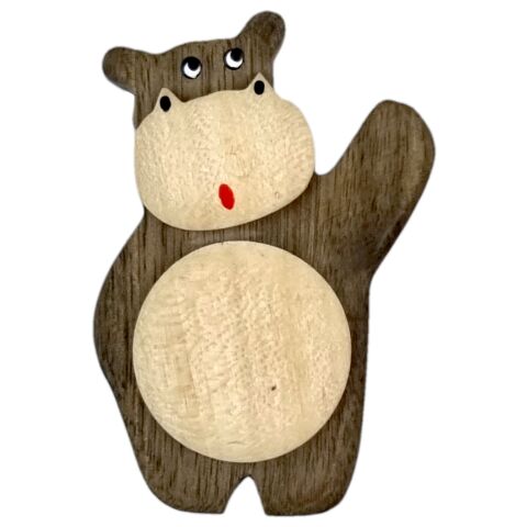 2Kids Toys Wooden Magnet Big Hippo
