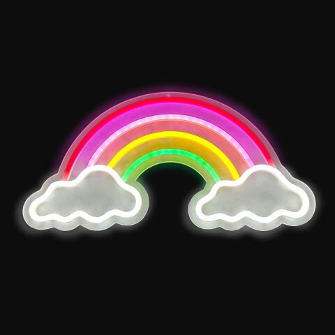 2Kids Toys LED NEON LIGHT Rainbow lamp with clouds