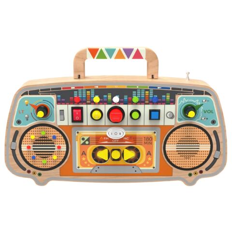 2Kids Toys Activity board Wooden FM radio
