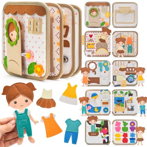 2Kids Toys Busy Book Dollhouse