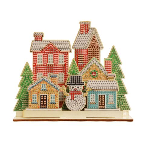 2Kids Toys Diamond Painting with Stand Christmas Village