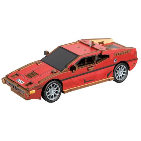 2Kids Toys 3D Wooden Puzzle Sports Car Red