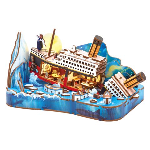 2Kids Toys 3D Wooden Puzzle Miniature Scene Titanic