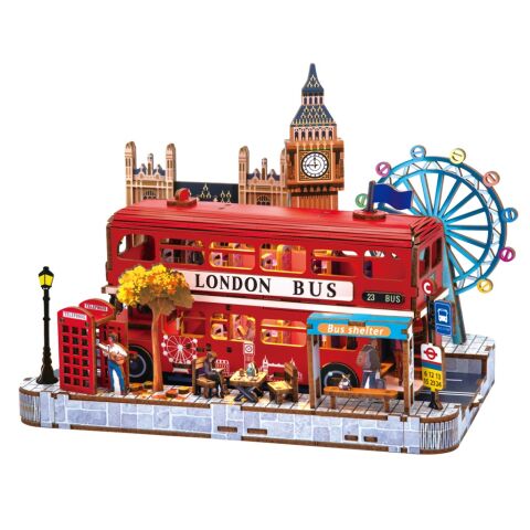 2Kids Toys 3D Wooden Puzzle Miniature Scene London