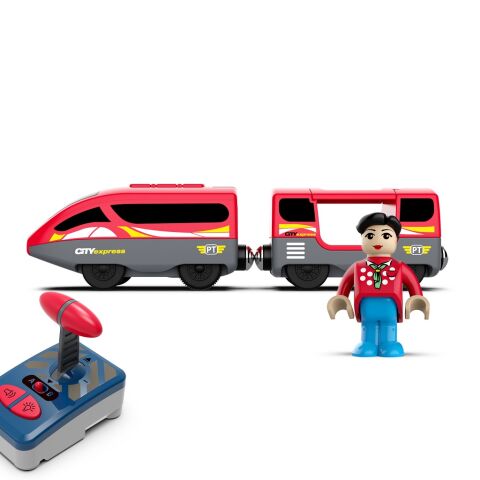2Kids Toys Electric Train Set with Remote Control and Figure