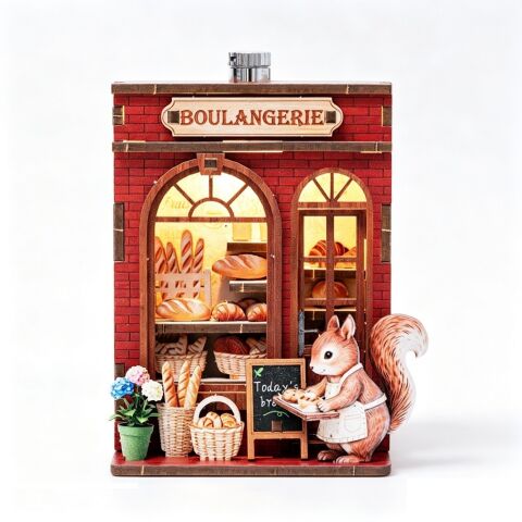 2Kids Toys 3D Wooden Puzzle Magnet Squirrel's Bakery