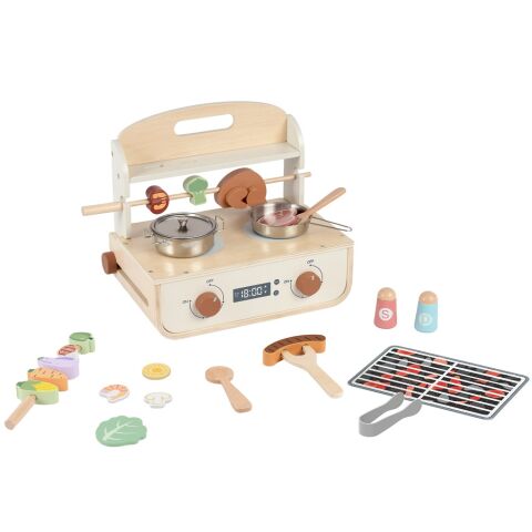 2Kids Toys Wooden BBQ Grill Set