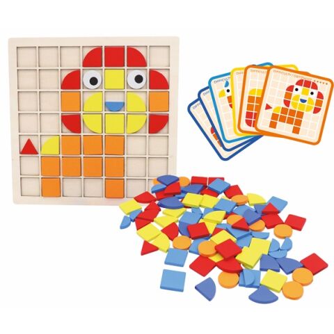 2Kids Toys Mosaic with Pattern Cards 120 Pieces
